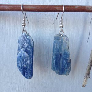 Rough Kyanite Gemstone Earrings